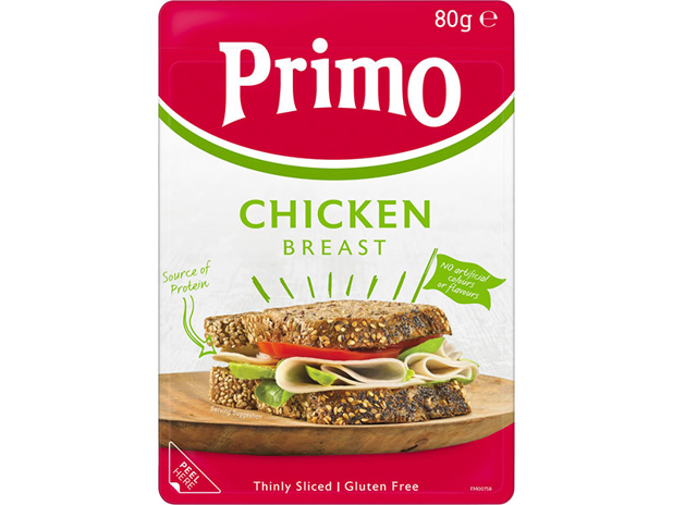 Primo Thinly Sliced Chicken Breast 80g