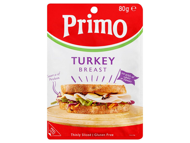 Primo Thinly Sliced Turkey Breast 80g