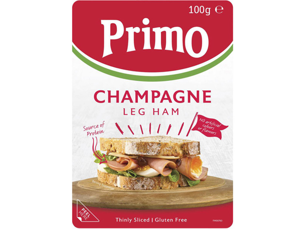 Primo Champagne Leg Ham Thinly Sliced 100g