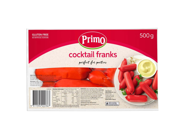 Primo Cocktail Franks 500g