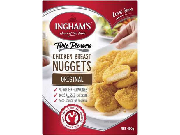 INGHAM'S Crumbed Chicken Breast Nuggets 400g