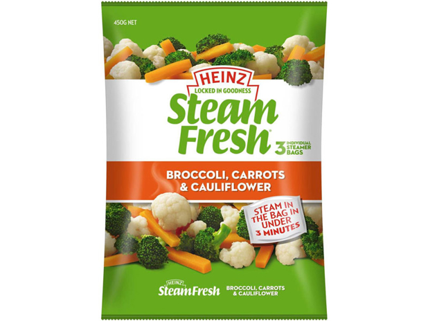 Heinz Steam Fresh Broccoli, Carrot & Cauliflower 450g