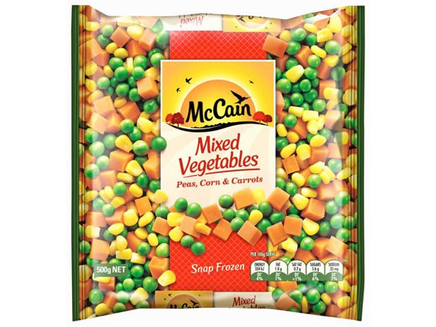 McCain Mixed Vegetables Peas, Corns & Carrots 500g