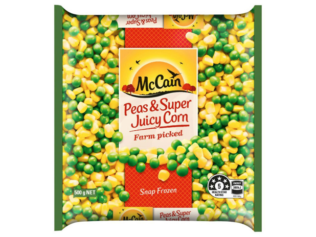 McCain's Pea's and Corn 500g