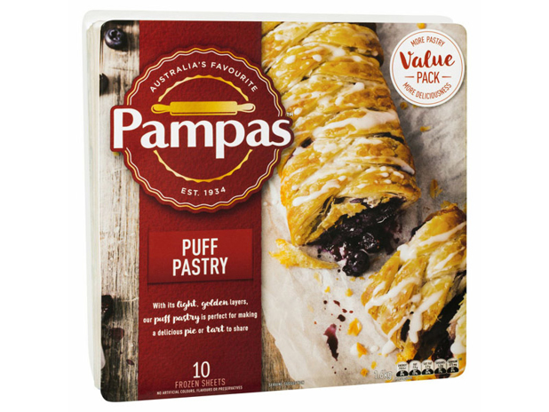 Pampas Puff Pastry 10 Sheets 1.6 Kilogram