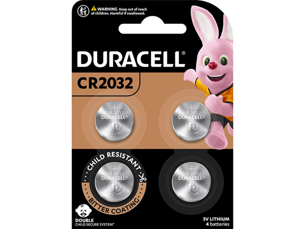 Duracell Specialty 2032 Lithium Batteries 4 Pack