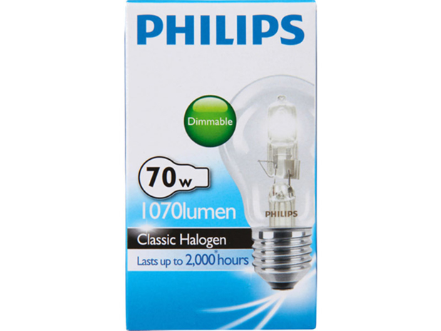 Philips Classic Dimmable Halogen Edison Screw 70w Light Globe
