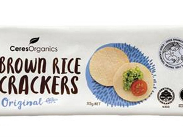 Ceres Organics Brown Rice Crackers Original 115g