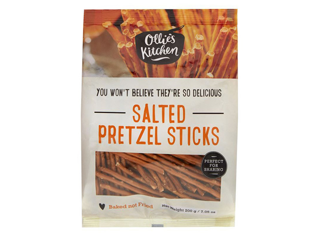 Ollies Kitchen Salted Pretzel Sticks 200g