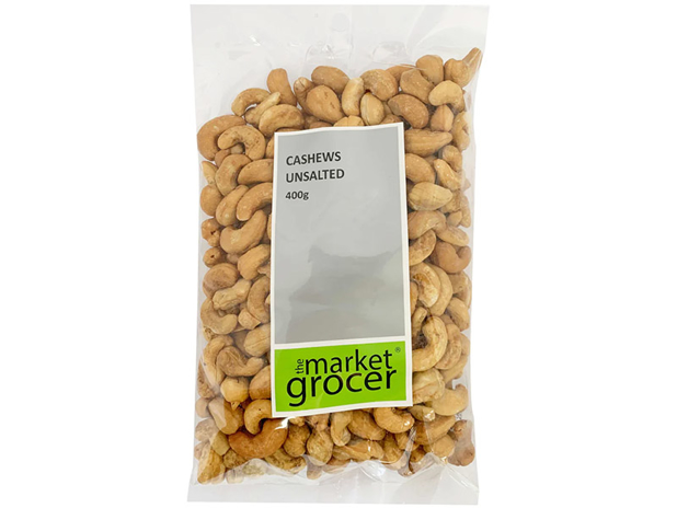 The Market Grocer Unsalted Cashews 400g