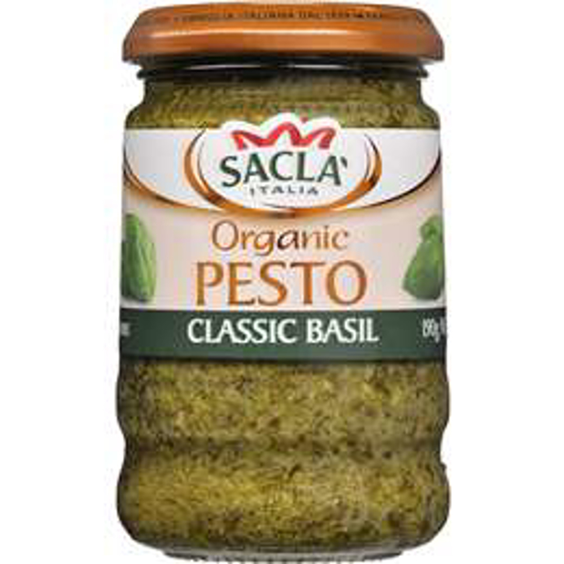 Sacla Organic Pesto Classic Basil 190g