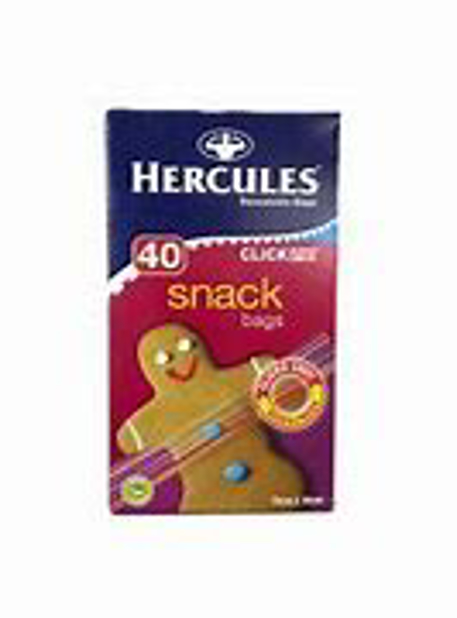 Hercules Snackbags Resealable 40 Pack