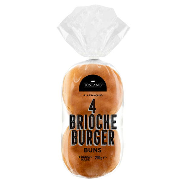 Toscano Brioche Burger Bun 200g