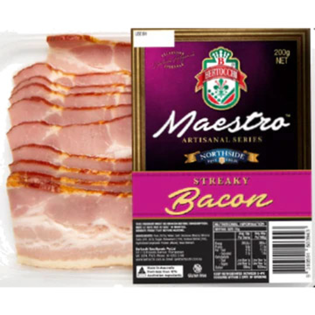 Bertocchi Maestro Streaky Bacon 200g