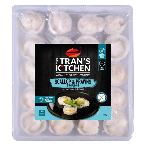 Mrs Tran's Kitchen Scallop & Prawn Dumplings 500g
