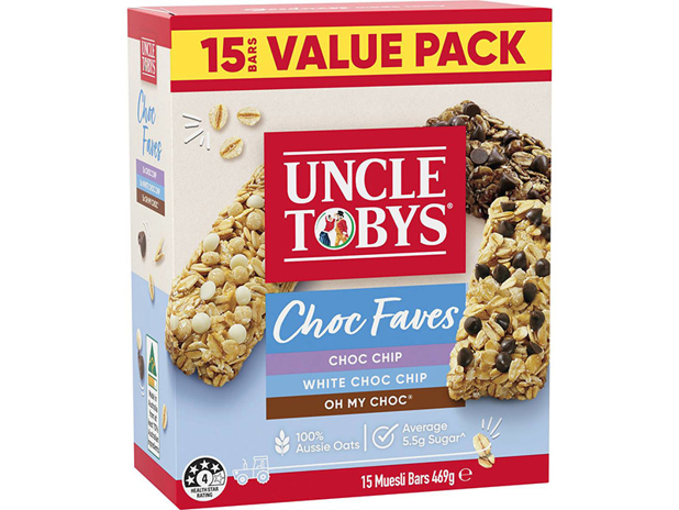 Uncle Toby's Muesli Bar Choc Lover Value Pack 469g