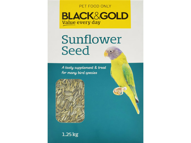 Black & Gold Sunflower Birdseed 1.25kg