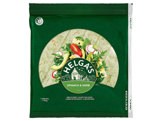 Helga's Spinach & Herb Wrap 445g