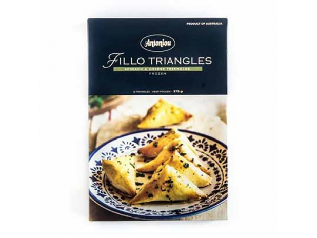 Antoniou Spinach Cheese Triangles 4 pack 375g