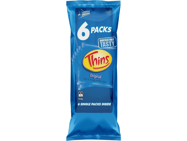 Thins Multipack Classic Original Chips 6 Pack