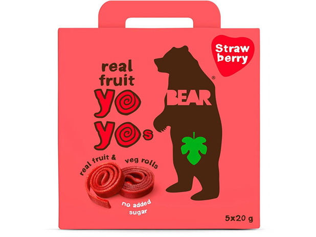 Bear Nibbles Fruit Rolls Strawberry 5 Pack