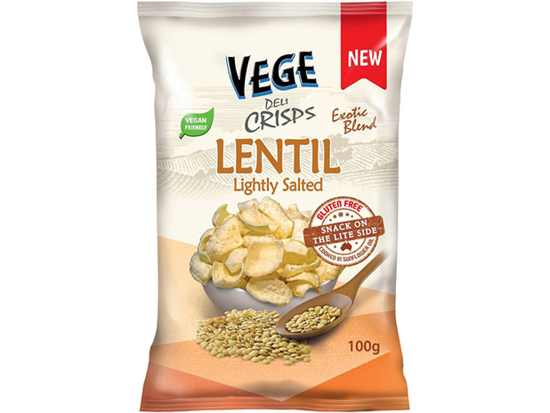 Vege Chips Deli Crisps Lentil Lightly Salted 100g