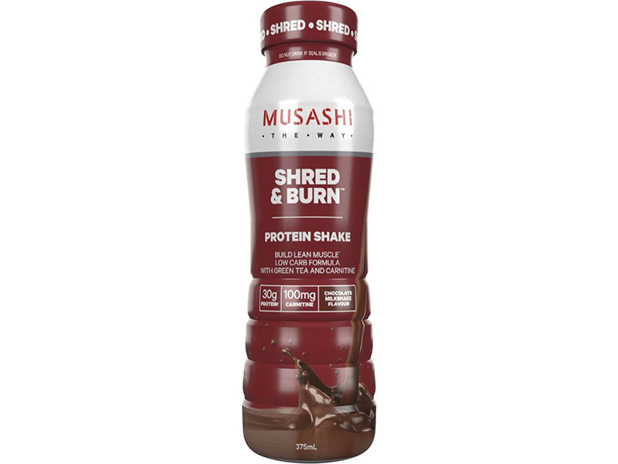 Musashi Shred & Burn Protein Shake Chocolate 375 Millilitre