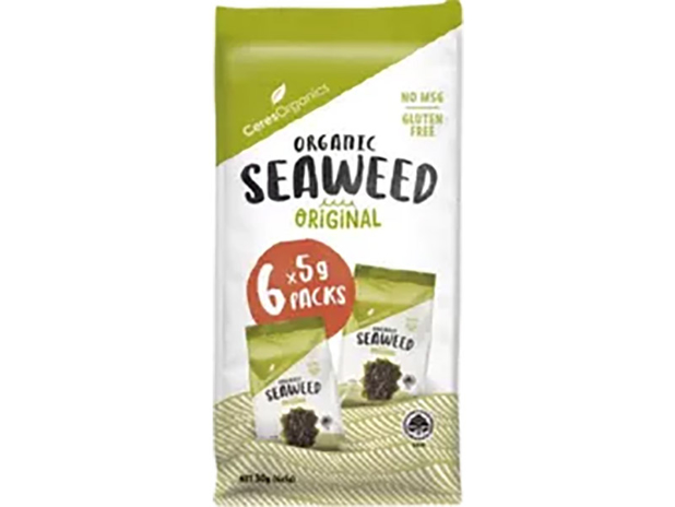 Ceres Organics Seaweed Original Snack 6pk