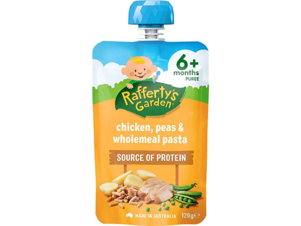 Rafferty's Garden Chicken Peas & Wholemeal Pasta 6+ Months 120g