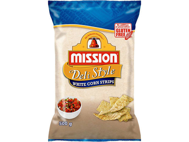 Mission White Strip Corn Chips 500g