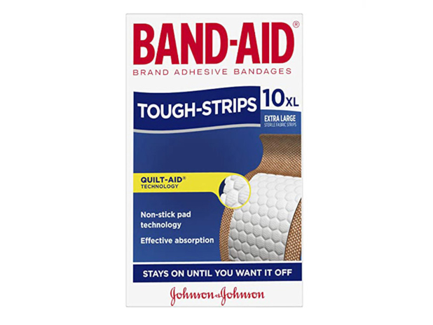 Band-Aid Tough Strips Water Proof Extra Large 10 Pack