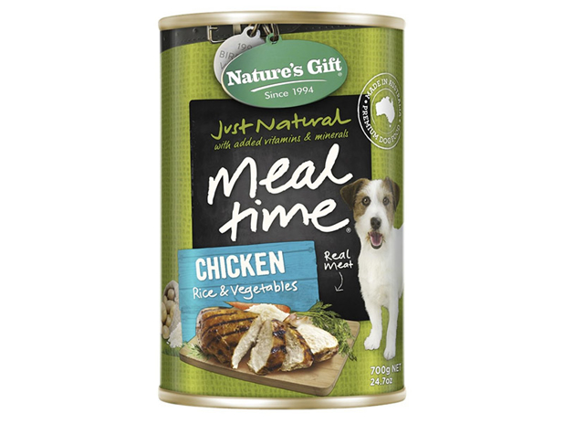 Nature's Gift Meal Time Chicken, Rice & Vegetables Wet Dog Food 700g