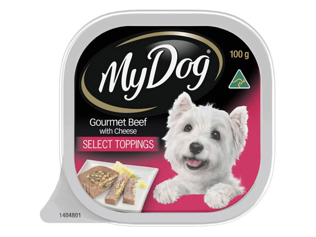 My Dog Gourmet Beef With Cheese & Toppings Wet Dog Food Tray 100g