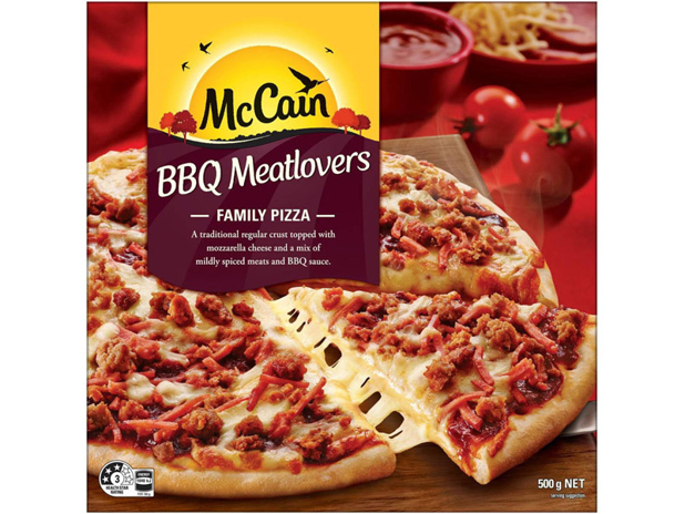 McCain BBQ Meatlovers Family Pizza 500g
