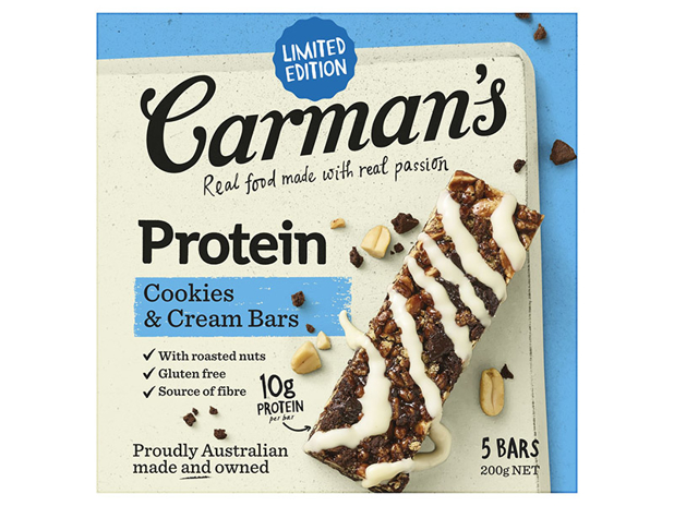 Carman's Protein Cookies & Cream Bars Limited Edition 5 Pack