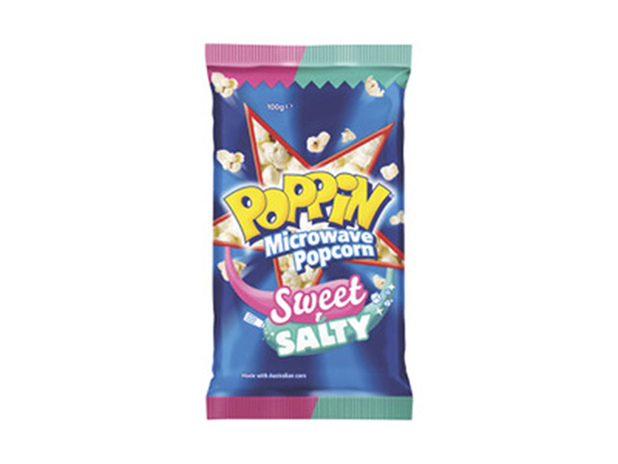 Poppin Microwave Popcorn Sweet & Salty 100g