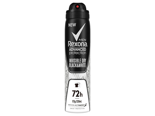 Rexona Men Advanced Protection Invisible Dry Black & White 220 Millilitre