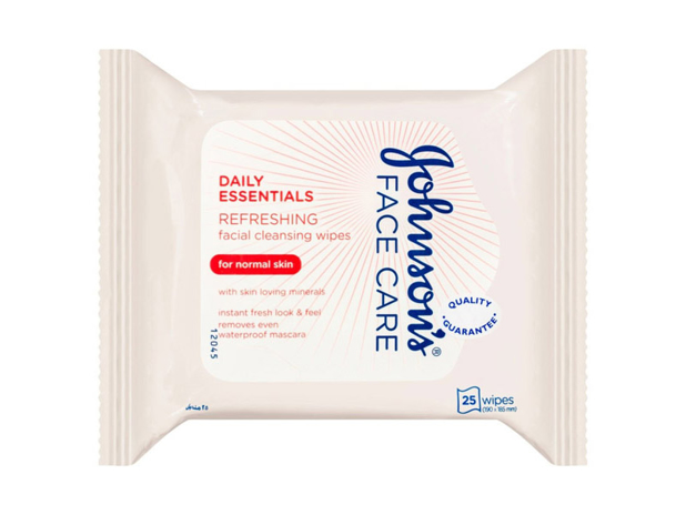 Johnson's Daily Essentials Cleansing Wipes Normal Skin 25 Pack