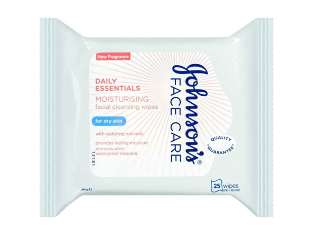 Johnson's Face Care Daily Essentials Dry Skin 25 Wipes 25 Pack