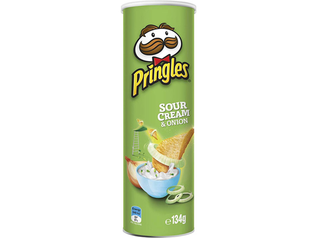 Pringles Sour Cream And Onion Chips 134g