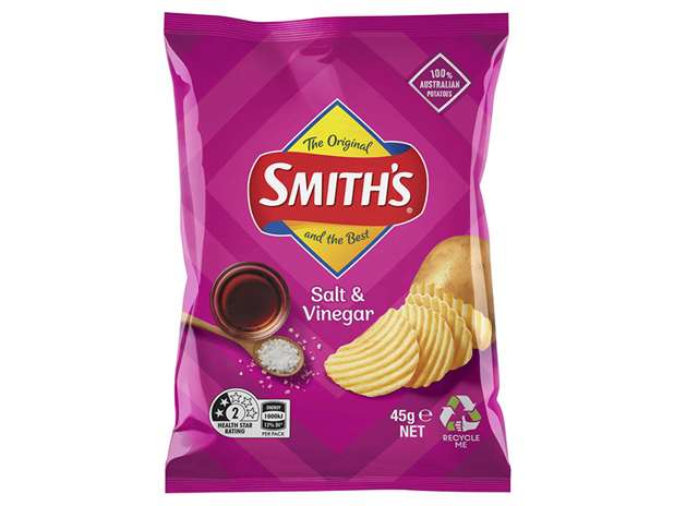 Smith's Single Pack Salt & Vinegar 45g