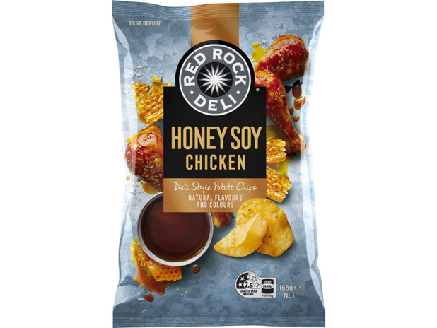 Red Rock Deli Honey Soy Chicken Potato Chips 165g