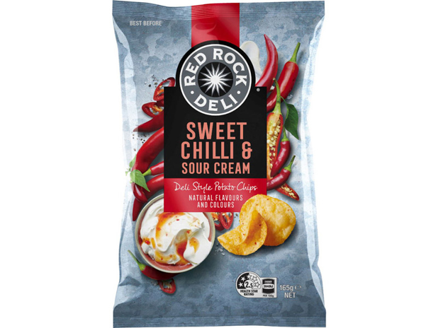 Red Rock Deli Sweet Chilli & Sour Cream Chips 165g