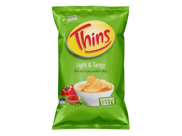 Thins Chips Light & Tangy 175g