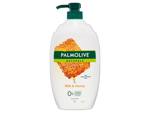 Palmolive Naturals Milk & Honey Body Wash with Moisturising Milk 0% Parabens Recyclable 1 Litre