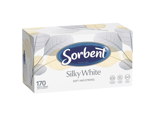Silky White Facial Tissue 170 Pack