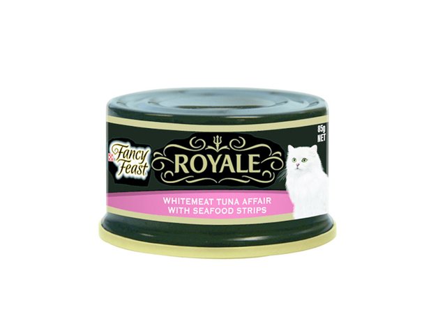Fancy Feast Adult Royale Whitemeat Tuna Affair With Seafood Strips Wet Cat Food 85g