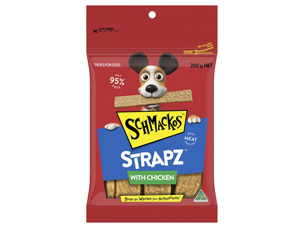 Schmackos Strapz Dog Treat Chicken Bag 200g