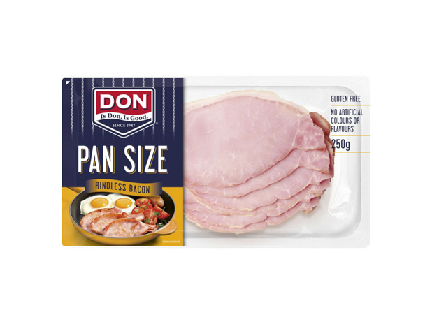 DON Rindless Pan Size Bacon 250g