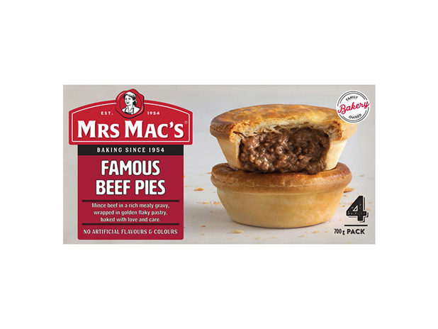 Mrs Mac's Famous Beef Pies 4 Pack